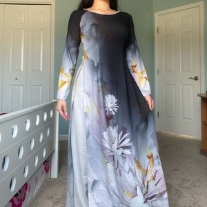 Vietnamese ao dai dress & pants formal maxi gown